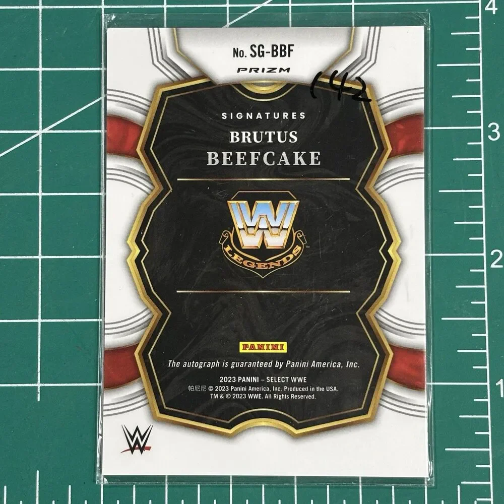Brutus the Barber Beefcake 2023 Panini Select WWE Silver Autograph